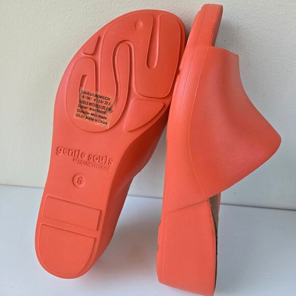 Gentle Souls by Kenneth Cole NEW Gisele Eva Wedge Heeled Slide Sandal Size 6 - Picture 16 of 16